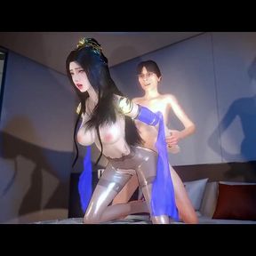 Goddess of Fantasy Lust: Curves in Motion - 3D Animation Hentai