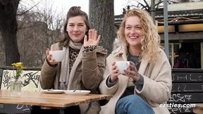 Lesbian sexcapades: Two ravishing babes engage in lustful oral&#x1F61C; play sessions