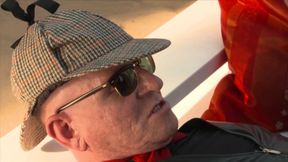 Old Daddy and Teen Blonde Fucking Outside