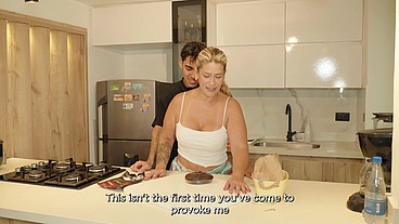 The stepmother has sex with her stepson every time they're alone in the house