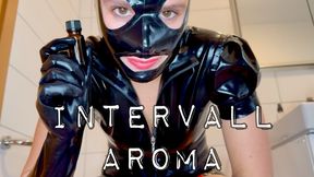 Intervall Aroma! Gehirnschmelze in Perfektion! Latexherrin lässt deinen Puls explodieren! Atme tief ein!