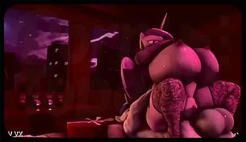 3D Cowgirl Showdown: Gigantic Boobs in High-Octane HD