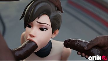 Tracer Got Bored &amp_ Took Two BBCs For Service &ndash_ 3D Overwatch Animation