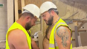 Helmet Builder Hairy Bear Eats Ass Then Breeds Chav Bareback