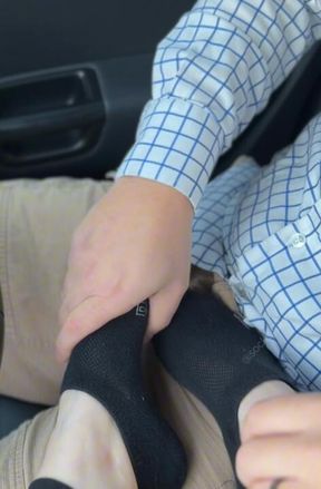 DRIVERS SEAT SOCKJOB - BLACK BONDS ANKLE SOCKS