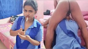 Horny desi stepsister shares her dirty sex story from last night with her boyfriend on her birthday