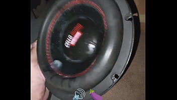 Cum bouncing on my subwoofer