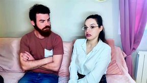 Big natural breasts in action