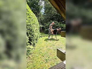 Banged neighbour model on the lawn