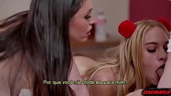 ( LEGENDADO) Madrasta intrometida se meteu no meio do sexo entre o enteado e a namorada