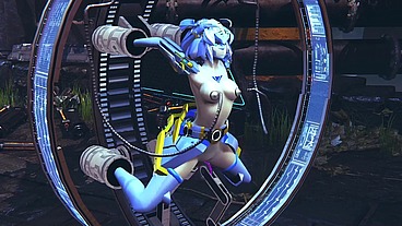 Robot Girl on a Sex Machine - 3D Hentai