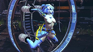 Robot Girl on a Sex Machine - 3D Hentai
