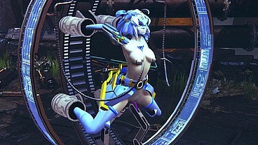 Robot Girl on a Sex Machine - 3D Hentai