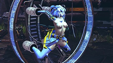 Robot Girl on a Sex Machine - 3D Hentai