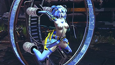 Robot Girl on a Sex Machine - 3D Hentai