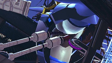 Robot Girl on a Sex Machine - 3D Hentai