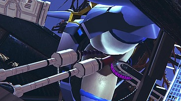 Robot Girl on a Sex Machine - 3D Hentai