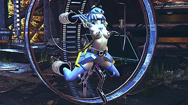 Robot Girl on a Sex Machine - 3D Hentai