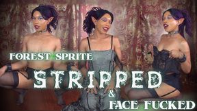 Forest Sprite Stripped & Face Fucked - SPLIT TONGUE ELVEN SLAVE TRAINED IN 1080