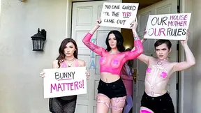 Three college babes fuck administrator to save their damn sorority house from shutdown