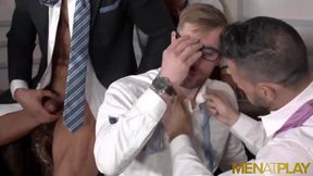 MENATPLAY - Denis Vega has wild orgy with hunky men in suits