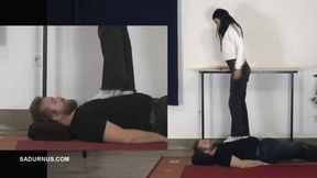 Slave under the feet of Mistress Natasa wmv Sock PP