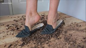 Kat Crushes Chocolate Oranges Under Her Sexy Nicholas Kirkwood Pointy Flats Mules