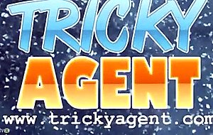 Tricky agent - assfucked with her bf downstairs