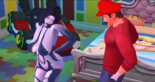 Mario fucks Cortana's big ass milf in Halo hentai