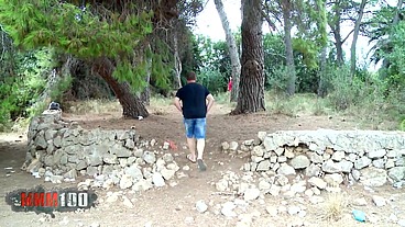 Latina milf deep fucked in the wood