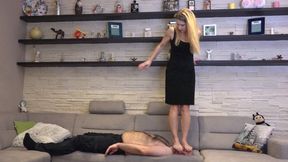 KIRA - Couch Carpet - SADISTIC Barefoot Trampling GOPRO CAMERA VERSION (BONUS THE GOPRO VERSION OF THE CLIP)