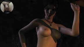 TOMB RAIDER NUDE EDITION COCK CAM GAMEPLAY #4