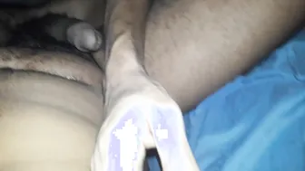 Brazilian twink pisses while getting barebacked by big black cock