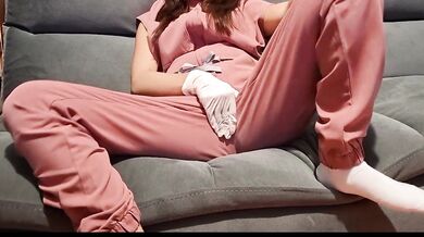 Hot Nurse Masturbating on Night Shift - Female Only