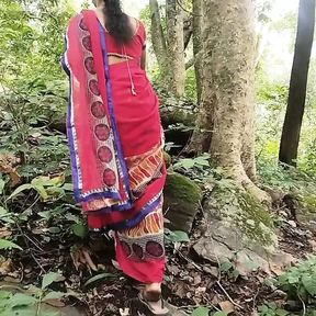 A desi girl was walking alone in forest  stranger  came there and ask her pussy  fucking hard, A teen girl fucking hard stepbro