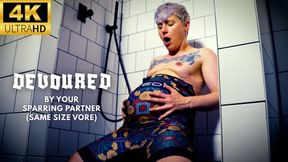 Devoured by Your Sparring Partner: Same Size Vore with FtM Jock in Wrestling Singlet POV