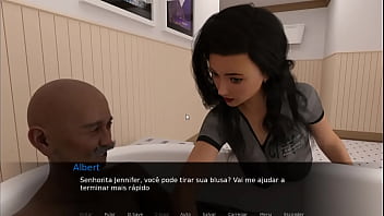 JENNIFER LIFE Jenny ajuda o velho Albert no banho