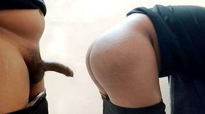 Checking and feeling my best friend when we are alone at night hostel