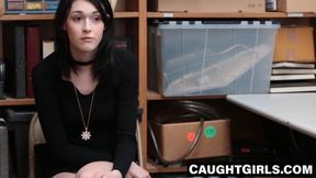 Black haired beauty's discipline with a thick officer's cock