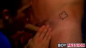 Twinks take turns during plowing and they enjoy it together