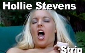 Hollie Stevens Strip Pink Masturbate