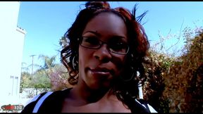 black threesome with double penetration for ebony babe vanessa monet