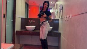 dirty and submissive slut! humiliation with milk, piss, deep throat, and sex in doggystyle!
