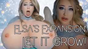 Let it GROW - ELSA COSPLAY HUGE BREAST EXPANSION
