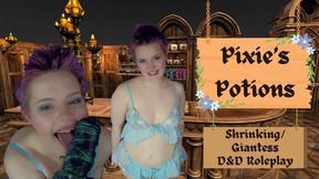 Pixie's Potions! Shrinking Fetish Fun - mp4 HD - Ezra Faith