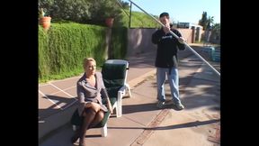 Riche Busty MILF Seduces the Pool Cleaner for His Big Cock