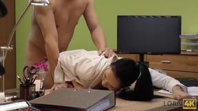 ”LOAN4K. Nasty Girl From Woman Music Band Gets Banged By An Age”