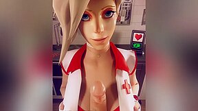 Mercy Providing First Help To Your Injured Cock