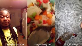 eating ice cream then jacking off my bbc with lotion
