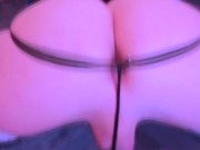 Femboy twerks his big fat white bubblebutt in your face~